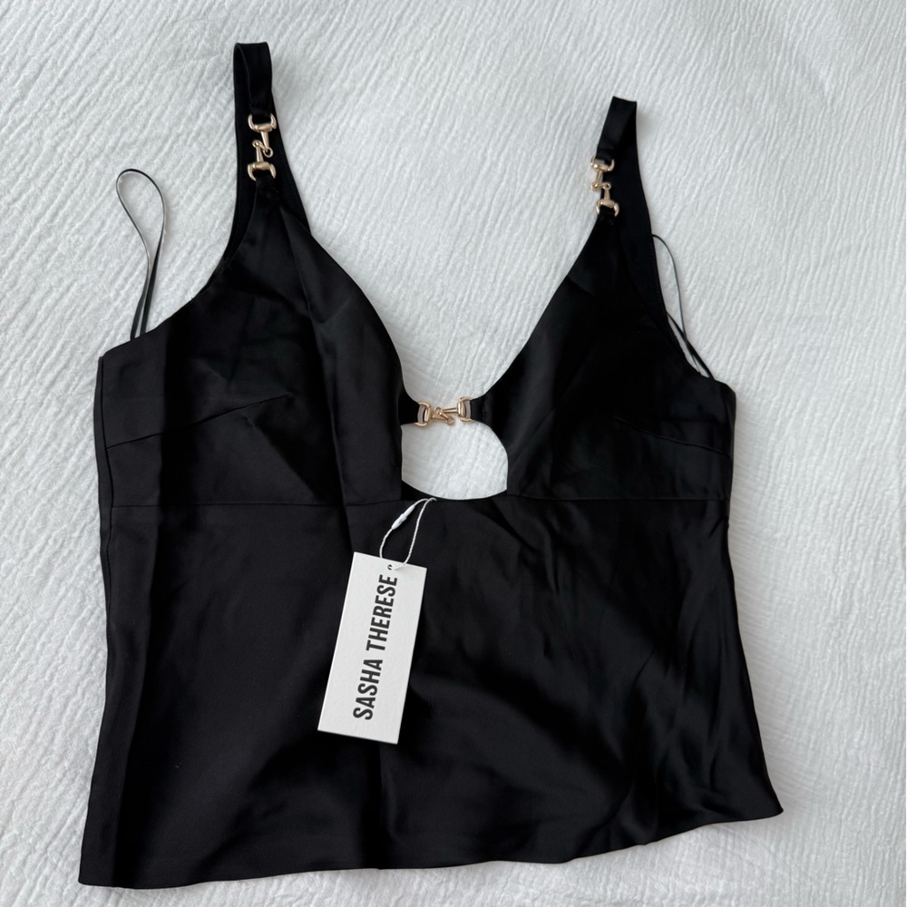 Sasha Therese Vivienne Black Top